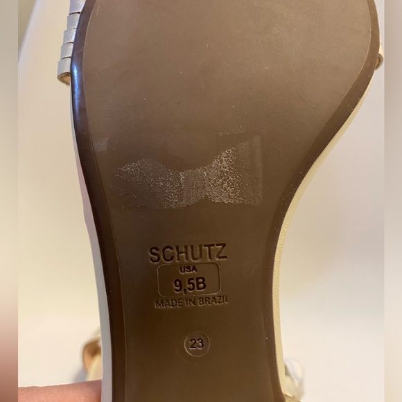 Schutz Najila Ankle Wrap Leather Heeled Sandals Doesn't have one of the straps** - Picture 6 of 10